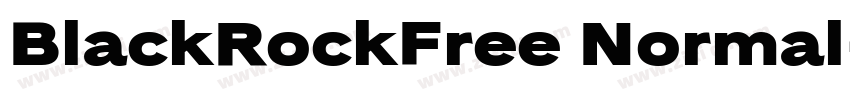BlackRockFree Normal字体转换